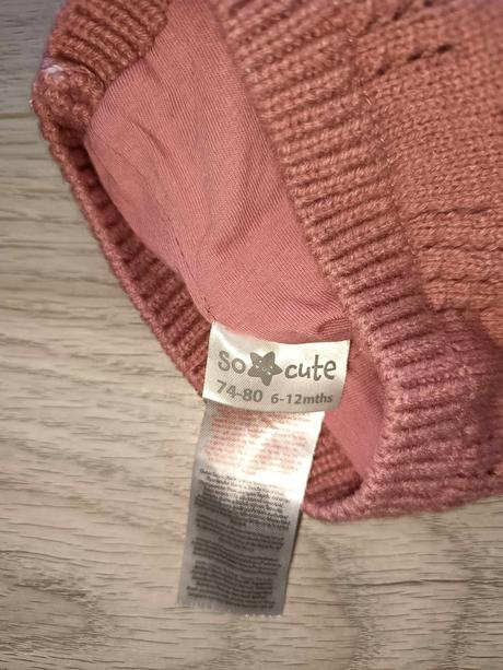 Jesenná čiapočka 74/80 6-12m, so cute, 74