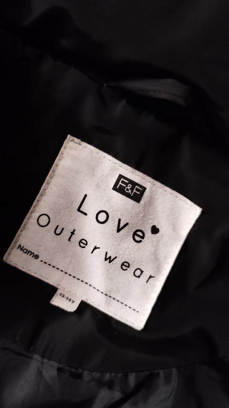 Čierna zimná bunda predĺžená 164, f&f,164