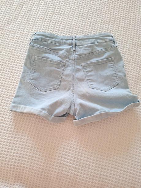 Kratase riflove elasticke  pre dievčatka  152, denim,152