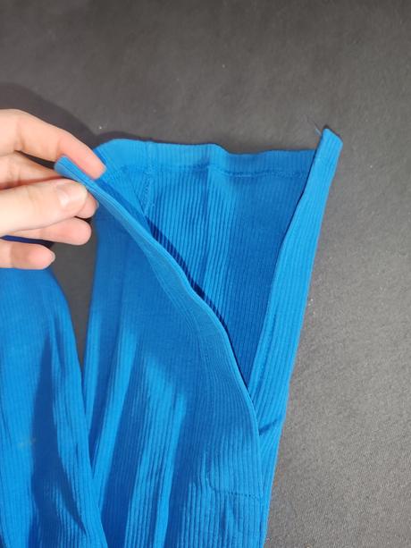 Dámske modré leginy s rozparkom l, reserved,l