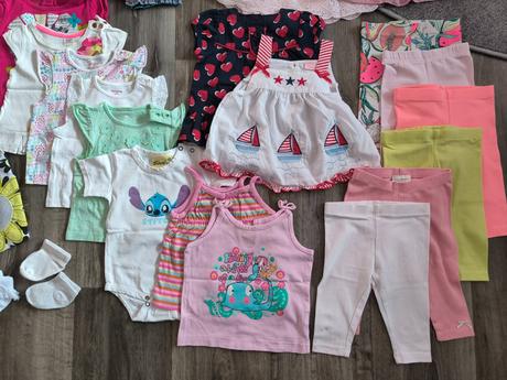 Letný balík pre dievčatko 3 - 6 mes., 68–80