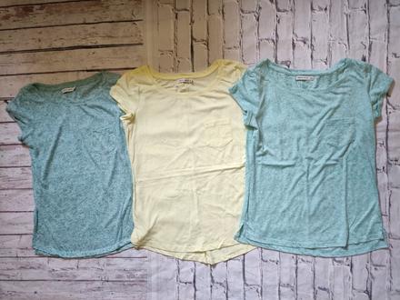 3x letné tričko, bershka,s