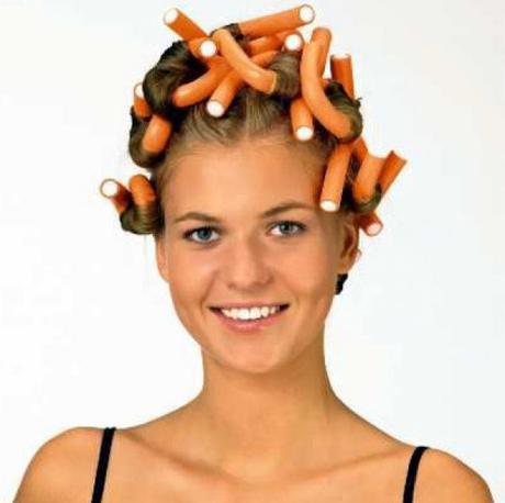 Pružné natáčky na vlasy papiloty 6 ks, 