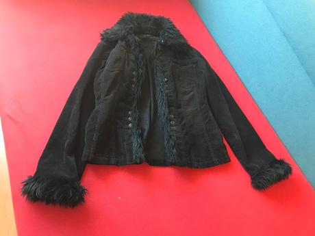 Kabatik menčestrovy s umelou kozusinou,v.s,zn.mng, mango,s