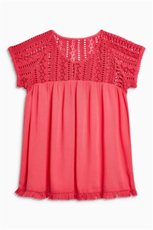 Blúzka s čipkou, next,l / m