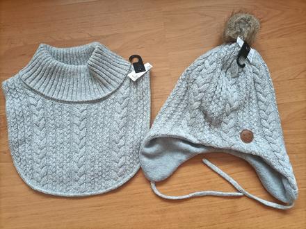 Súprava nákrčník a čiapka hm, h&m,116