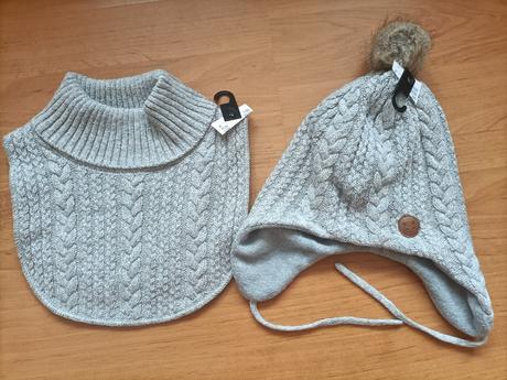 Súprava nákrčník a čiapka hm, h&m,116