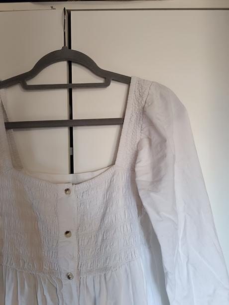 Asos biele midi šaty, s