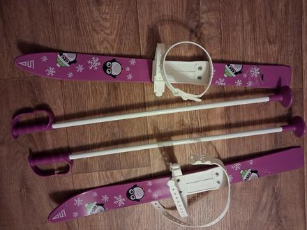 Detské plastové lyže, <70 cm