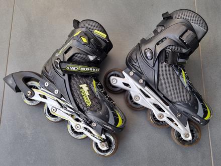 Kolieskové korčule nastaviteľné worker haasiko, 37