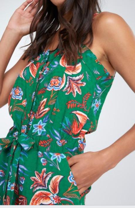 Letný kvetovaný overal, next,xl