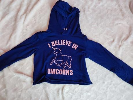 Crop top mikina, h&m,146