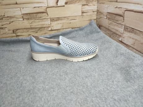 Rieker 38 - dámske svetlomodré našuchovačky, rieker,38