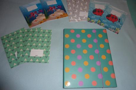 Veľké tvrdé dosky do školy + 9xzošity, 