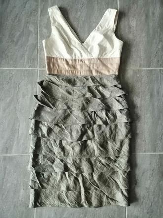 Luxus šaty adrianna papell, v34-36, s