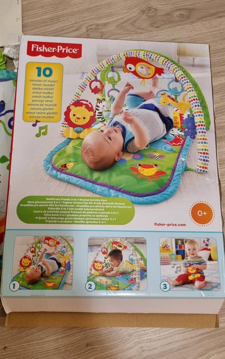 Hracia deka/hrazdička fisher-price 3v1, 