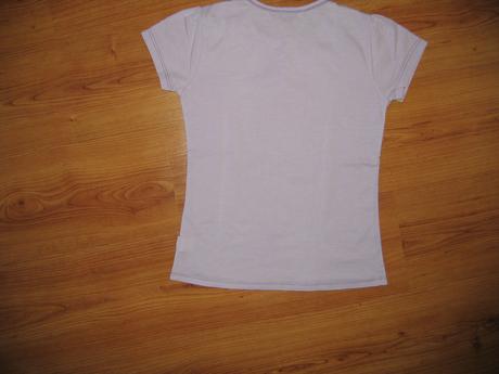 Dievčenské fialové tričko s motívom mačička, 152