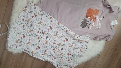2x bavlnené pyzamko h&m, h&m,146