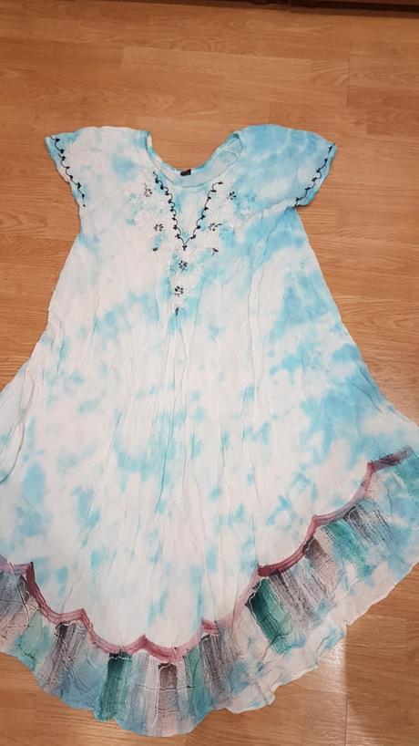 Bledo modré šaty v. 44, 44