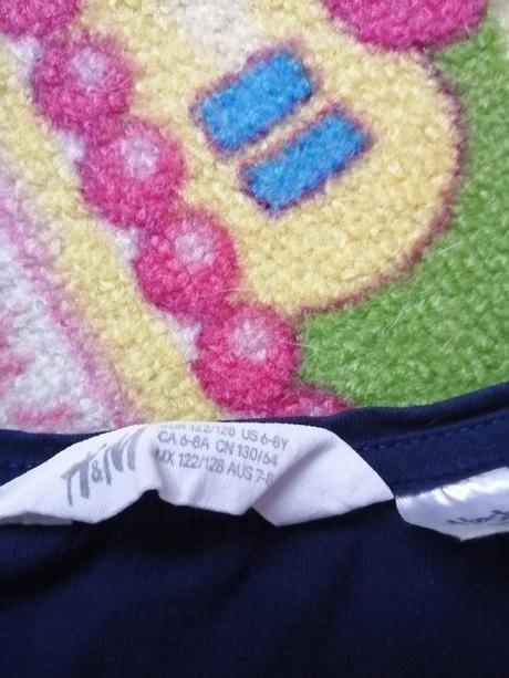 Premieňacie tričko s poštovným, h&m,122