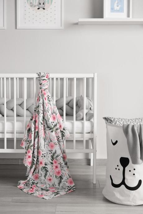 Sensillo mušelínová plienka ruže 120x120cm,