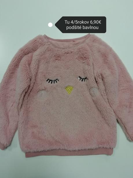 Kožušinová teplá mikina tu, tu,110