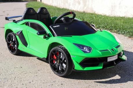 Elektrické autíčko lamborghini aventador zelené,