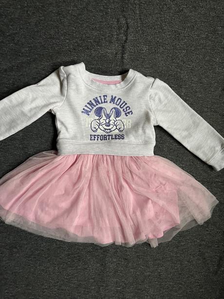 Mikinové šaty s tylovou sukňou minnie, disney,86