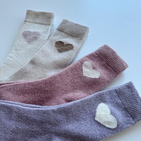 Dámske vlnené ponožky so srdiečkom, 39 / 40 / 42