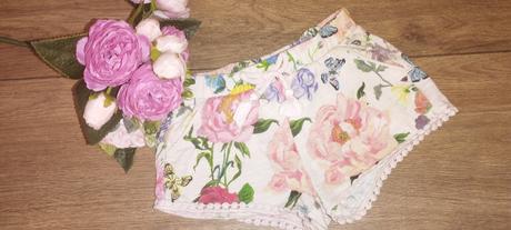 Kvietkované šortky, h&m,92