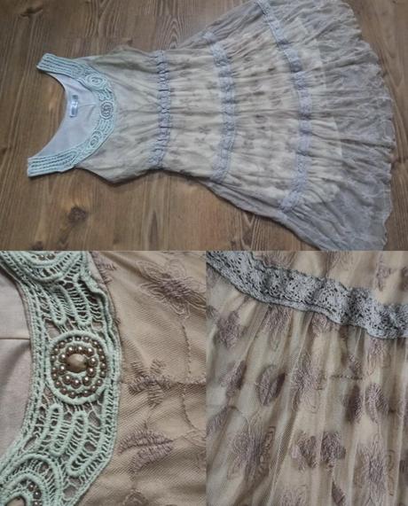 Šaty s čipkou l/xl, only,l