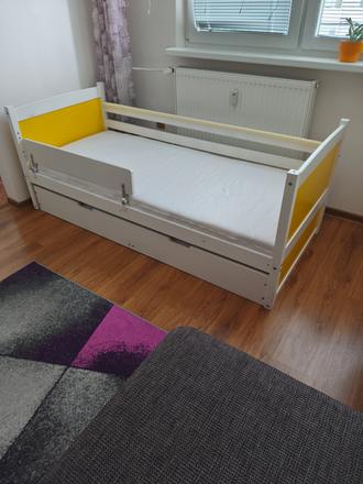 Detská posteľ, šírka (cm): 85,dĺžka (cm): 190