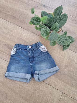 Riflové kraťase s čipkou, f&f,110