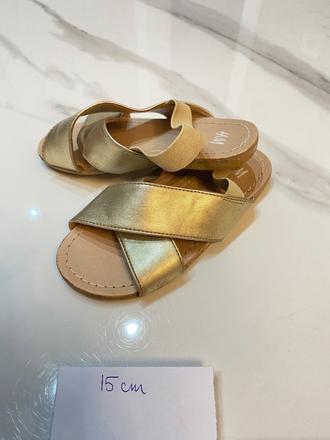 Hm zlaté sandálky, h&m,26