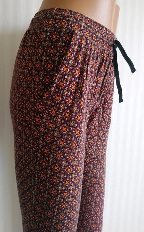 Dámske elastické trištvťáky s farebným vzorom, yes, xs