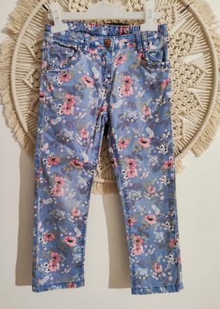 Kvietkované džínsy, palomino,116