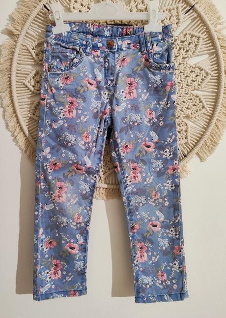 Kvietkované džínsy, palomino,116