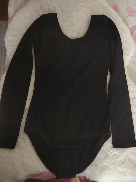 Dres na tanečnú, gymnastiku čierny 146, sansha,146 / 152