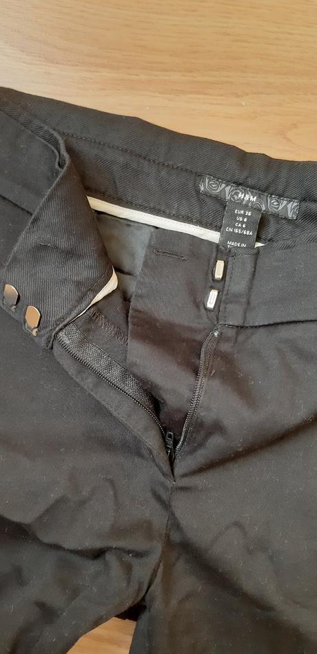 Čierne nohavice, h&m,36