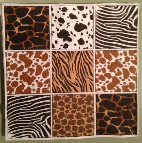 Servítka so zvieracími motívmi,