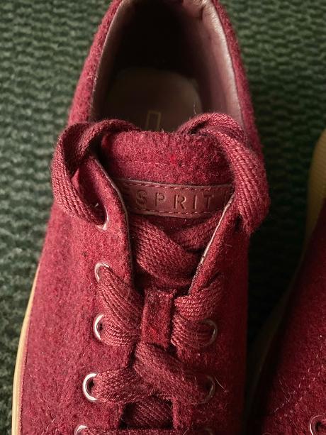 Burgundy tenisky esprit, esprit,37