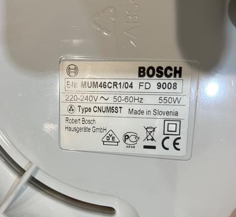 Bosch mum 46cr1/04 kuchynský robot 550w, bosch
