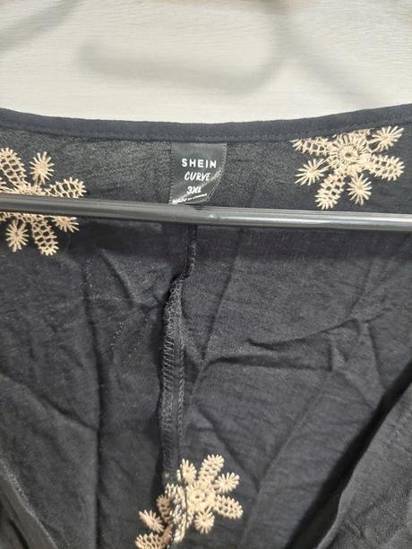 Luxusné vyšívané maxi šaty shein curve boho štýl, 5xl