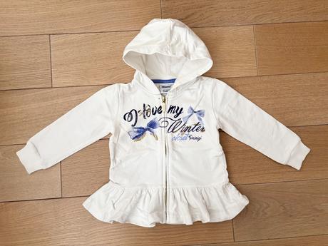 Krasna mikina primigi s volanovym ukoncenim, primigi,74