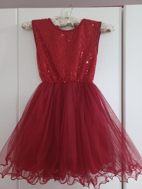 Šaty na vianočné fotenie 122/128, 128