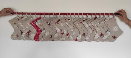 Adventný kalendár - čižmy/čižmičky, 