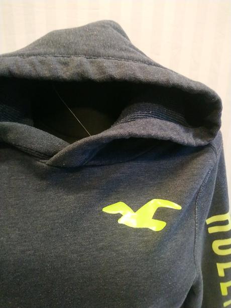 Dámska modrá mikina klokanka, hollister, s/m, hollister,m