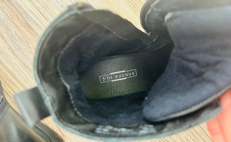 Štýlové kožené čižmy značky 5th avenue, pc 55 eur, 38
