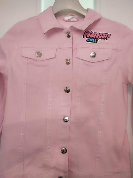 Ružová denimová bundička, sinsay,158