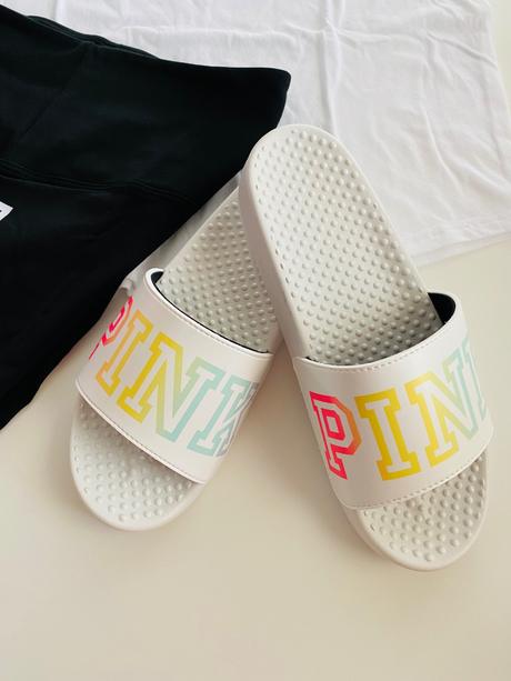 Biele šľapky pink victorias secret, victoria's secret,36 / 37 / 38 / 39